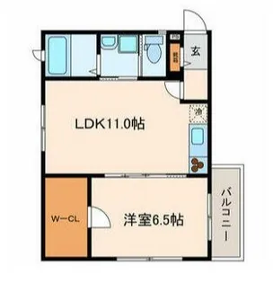 東京都狛江市中和泉5【アパート】の間取り