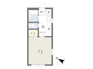 エクセルシャトー中山【1階】の間取り