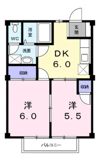 福島県郡山市横塚3【アパート】の間取り