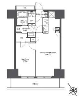 東京ポートシティ竹芝 レジデンスタワー【15階】の間取り