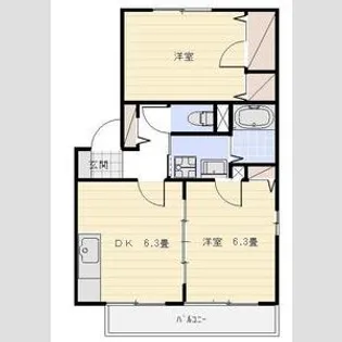 K’s参番館【1階】の間取り