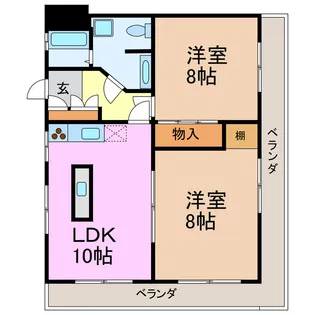 マイアみどり【3階】の間取り