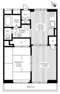 東京都八王子市下柚木2【マンション】の間取り