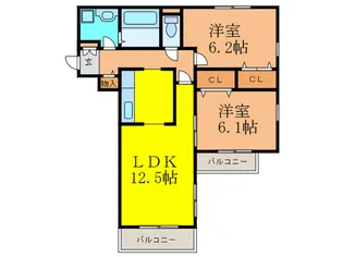 ラブラドール【3階】の間取り