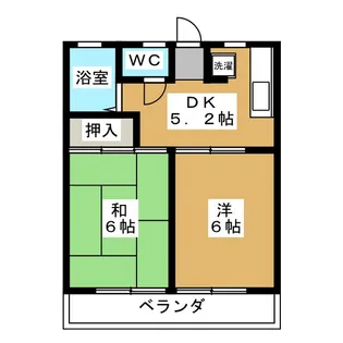 伸佐益ハイツ【2階】の間取り