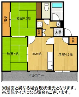宮城県仙台市太白区大塒町【マンション】の間取り