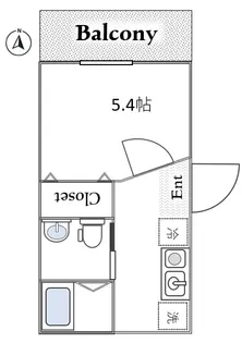 ベストレジデンス四つ木【2階】の間取り