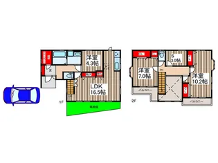 埼玉県川越市仙波町4【一戸建】の間取り