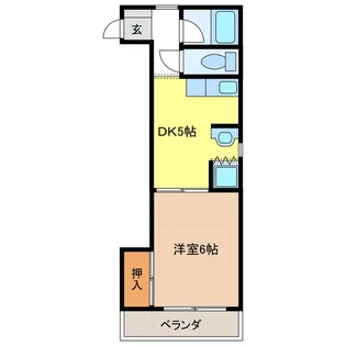 岐阜県岐阜市茶屋新田3【マンション】の間取り