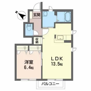 グリーンレジデンス A【1階】の間取り