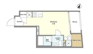 KDXレジデンス下馬【2階】の間取り