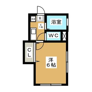 ウリースン【2階】の間取り