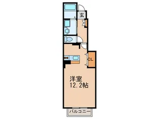 グリーン・フォレスト B【1階】の間取り