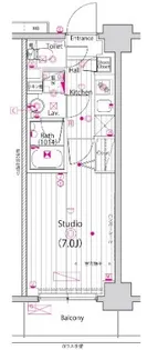 ガーラ・プライム横濱関内【4階】の間取り