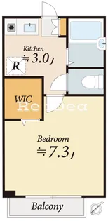 ローズパレットB【2階】の間取り