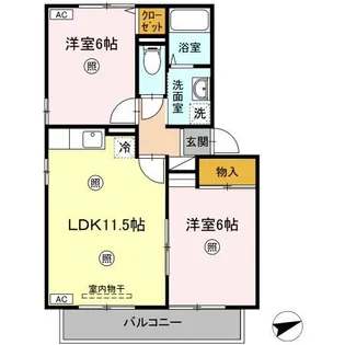 TMKホープII M棟【2階】の間取り