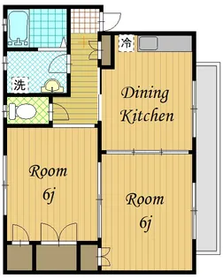 神奈川県横浜市港北区箕輪町2【アパート】の間取り
