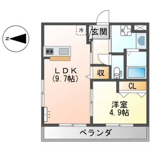 コンフォートKII【2階】の間取り