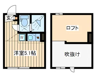 サニーウェルニシヤ【1階】の間取り