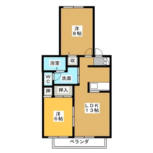 チェリーコート【2階】の間取り