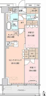 プライムネクサス大森北【6階】の間取り