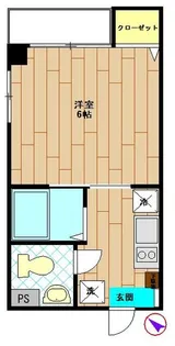 キャスル中目黒【2階】の間取り