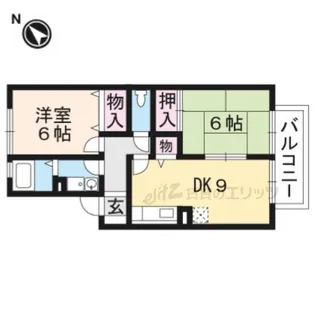 ドミールシャルマン【2階】の間取り