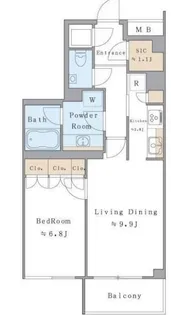 東京都港区西麻布4【マンション】の間取り