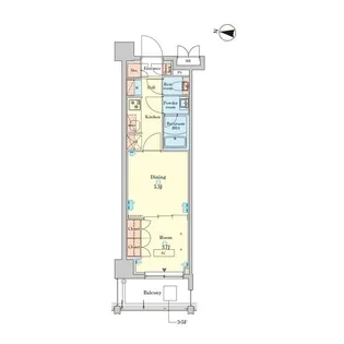 RJRプレシア千鳥【5階】の間取り