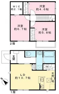 埼玉県上尾市大字原市【一戸建】の間取り