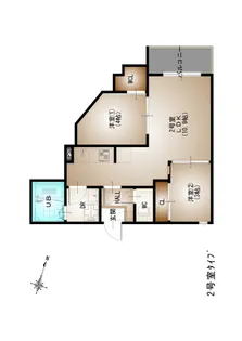 REGALEST-F 矢野東II【1階】の間取り