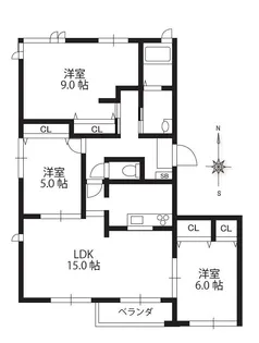 ベルハウス白山【2階】の間取り