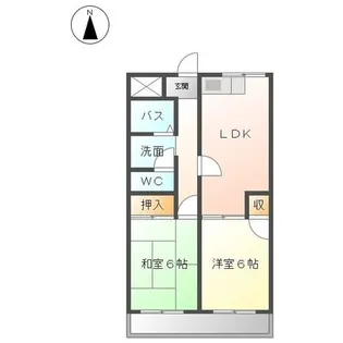 ファミール村田【1階】の間取り