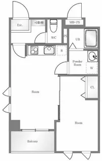 パルロイヤルアレフ赤坂【3階】の間取り