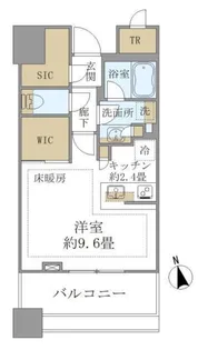 白金ザ・スカイ East【6階】の間取り