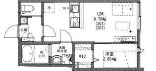 KEIAI RESIDENCE 狭山ヶ丘【3階】の間取り