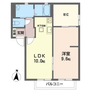 ディアコート美輝 E【1階】の間取り