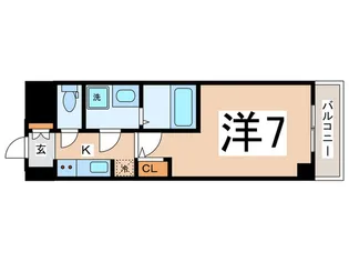 S-RESIDENCEドーム前千代崎【3階】の間取り