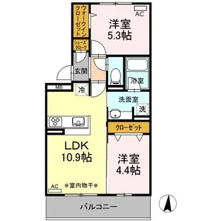メゾンドール【3階】の間取り