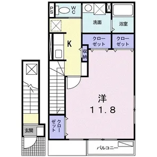 プリムヴェールII【2階】の間取り