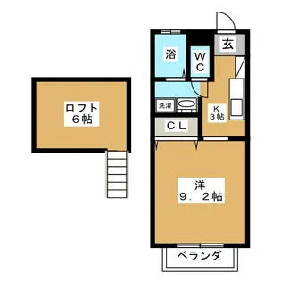 グリーンハイツ【2階】の間取り