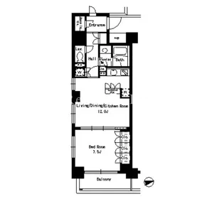 パークアクシス文京ステージ【3階】の間取り