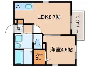 Hebel Maison 三宮【1階】の間取り
