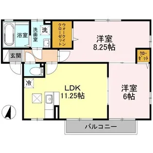 チェルシー A/B【1階】の間取り