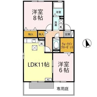 アンシャンテ B【1階】の間取り