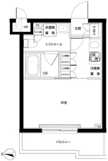 ルーブル武蔵新城弐番館【4階】の間取り