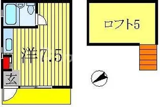 フラットアサミ【1階】の間取り