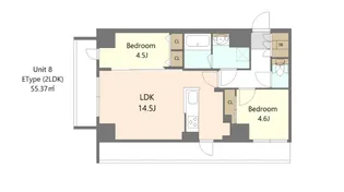 S-RESIDENCE高島平asolea【6階】の間取り
