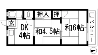 第2グリーンハウス【2階】の間取り