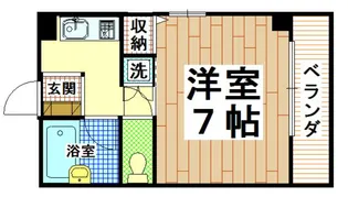 ジョイベル長瀬【1階】の間取り